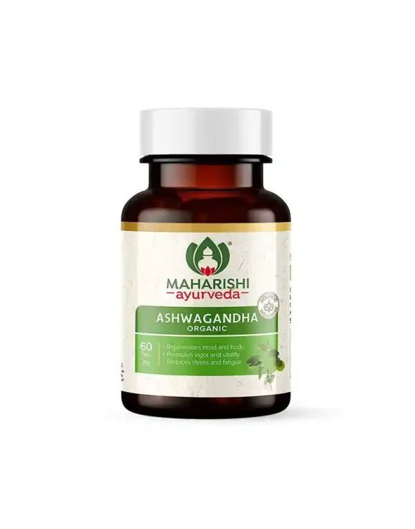 maharishi ayurveda organic ashwagandha 60 tablets