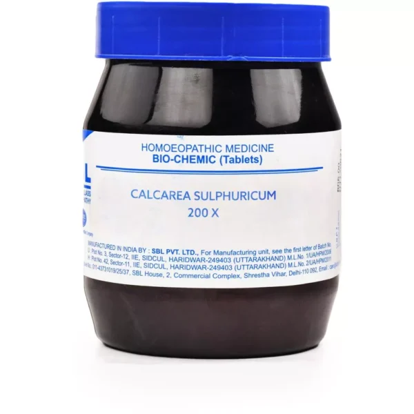 SBL Homeopathy Calcarea Sulphuricum Biochemic Tablets 200X (450g)