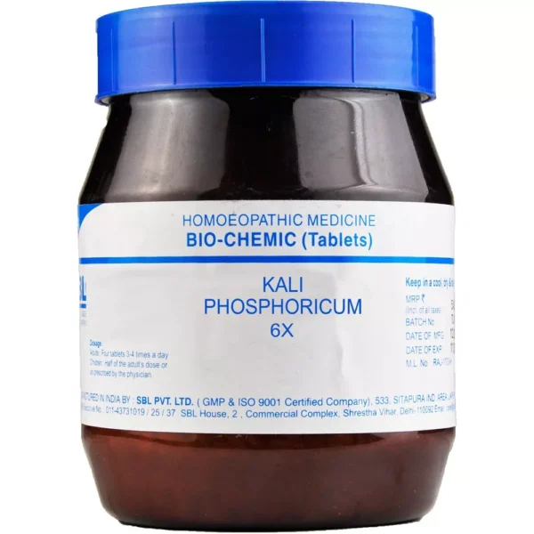 SBL Homeopathy Kali Phosphorica Biochemic Tablets 6X (450g)