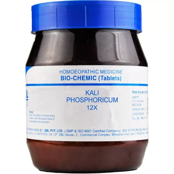 SBL Homeopathy Kali Phosphorica Biochemic Tablets 12X (450g)