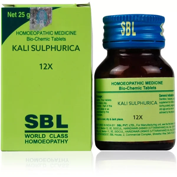 SBL Homeopathy Kali Sulphuricum Biochemic Tablets 12X (25g)