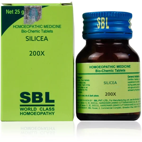 SBL Homeopathy Silicea Biochemic Tablets 200X (25g)