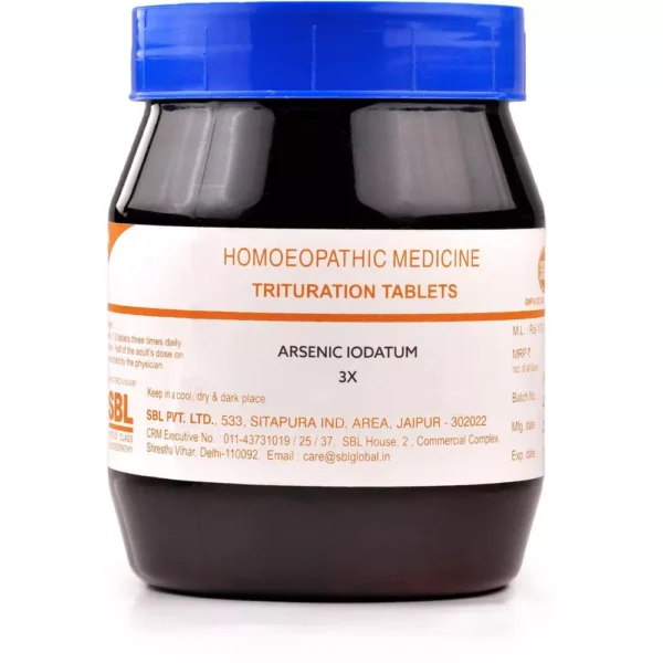 SBL Homeopathy Arsenic Iodatum 3X Trituration Tablets 450gm