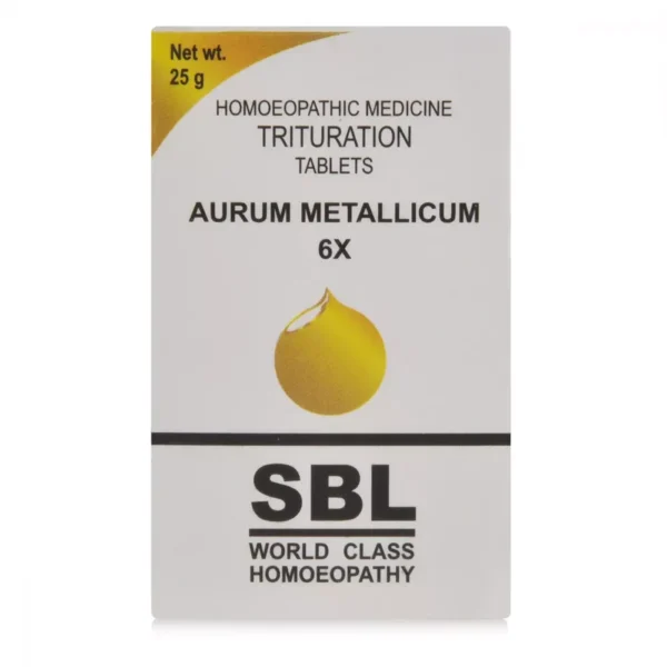 SBL Homeopathy Aurum Metallicum 6X Trituration Tablets 25gm