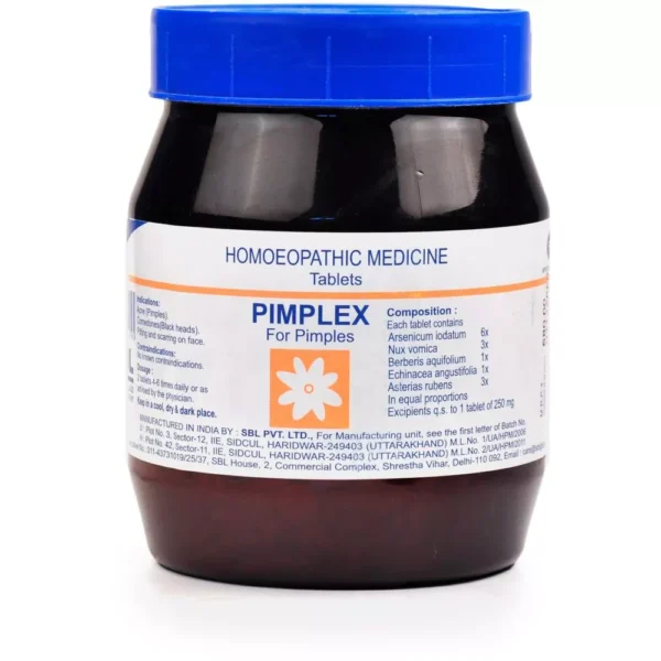 SBL Homeopathy Pimplex Tabs 450gm