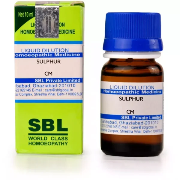 SBL Homeopathy Sulphur Dilution CM CH (10ml)
