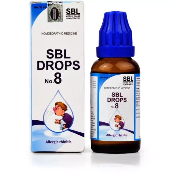 SBL Homeopathy Drops No 8 For Allergic Rhinitis 30ml