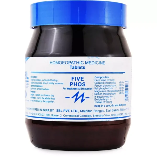 SBL Homeopathy Five Phos Tablet 450gm