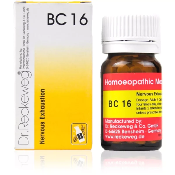 Dr Reckeweg Bio Combination 16 (BC 16) Tablets 20gm