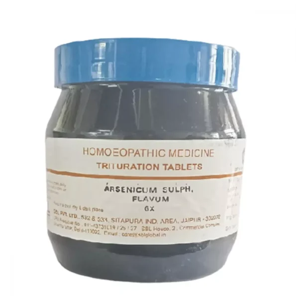 SBL Homeopathy Arsenicum Sulp Flavum 6X Trituration Tablets, Arsenicum Sulp Flavum 6X sbl, SBL Arsenicum Sulp Flavum 6X usa, SBL Arsenicum Sulp Flavum 6X ebay, SBL Arsenicum Sulp Flavum 6X movingaze
