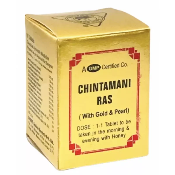Dehlvi Ambar Chintamani Ras (Gold) 10 Tablets