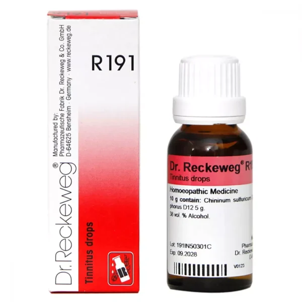 Dr Reckeweg R191 -Tinnitus Drops 22ml