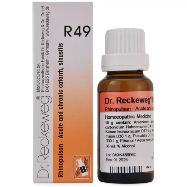 Dr Reckeweg R49 Rhinopulsan Drops 22ml
