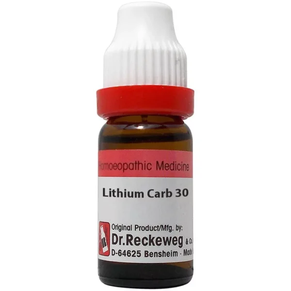 Dr Reckeweg Lithium Carbonicum Dilution 30 CH (11ml)