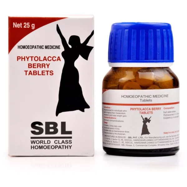 SBL Homeopathy Phytolacca Berry Tabs 25gm