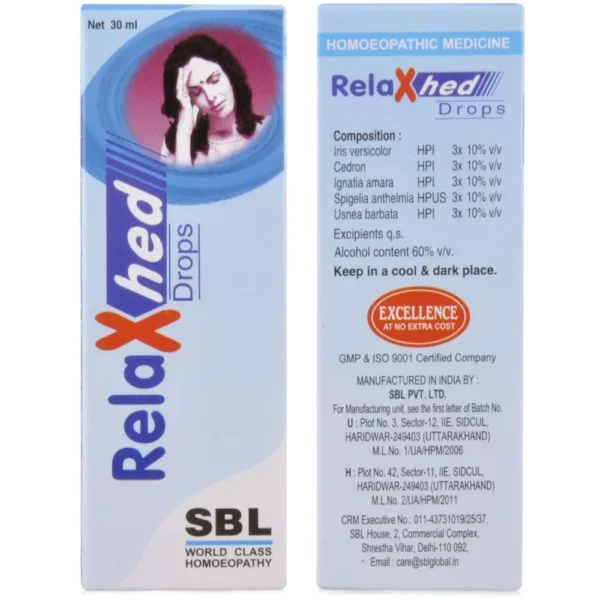 SBL Homeopathy Relaxhed Drops 30ml
