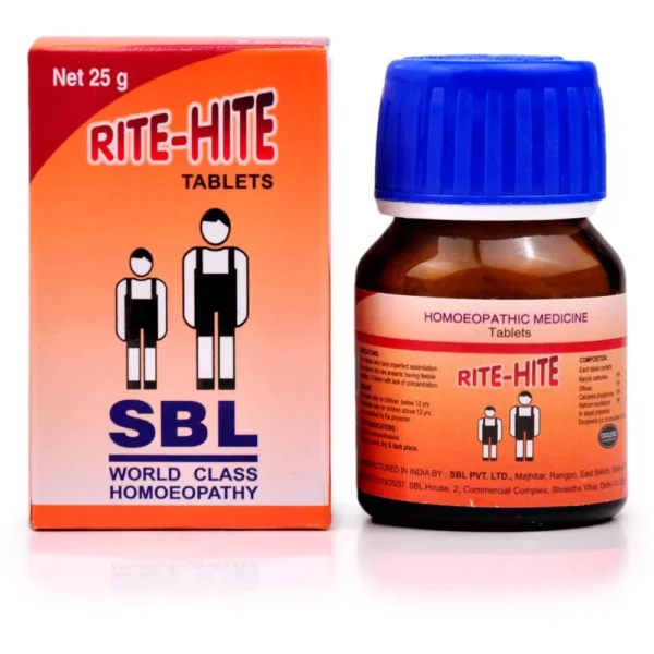 SBL Homeopathy Rite Hite Tabs 25gm