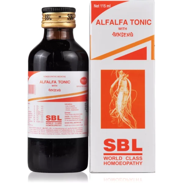 SBL Homeopathy Alfalfa Tonic with Ginseng 115ml