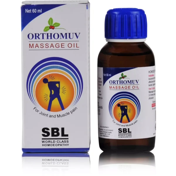 SBL Homeopathy Orthomuv Massage Oil 60ml