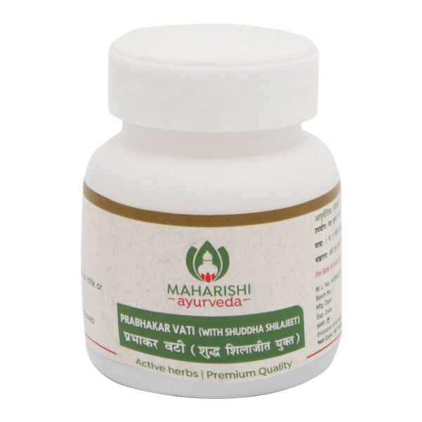 Maharishi Ayurveda Prabhakar Vati (with shuddha Sj) 80 tabs