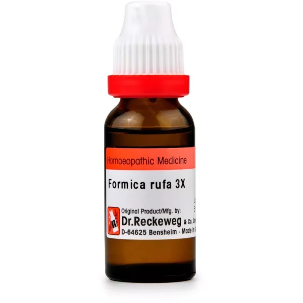 Dr Reckeweg Formica Rufa 3X Mother Tincture Q 20ml