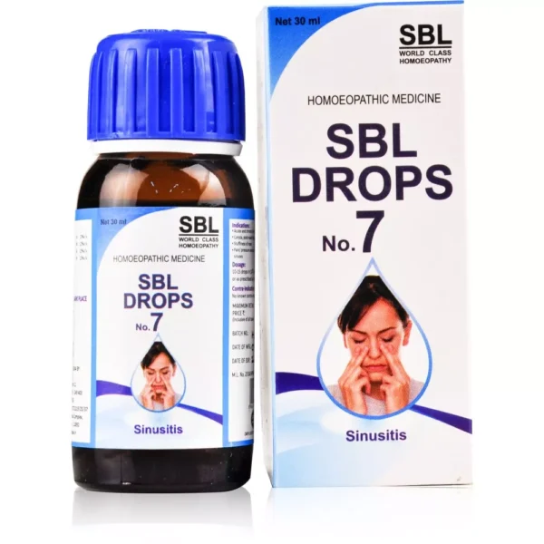 SBL Homeopathy Drops No 7 Sinusitis 30ml