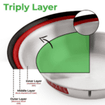 Hazel Triply Stainless Steel Induction Bottom Kadhai - Image 4