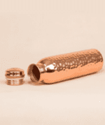 Isha Life Hammered Copper Water Bottle - 950 ml - Image 3