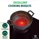 The Indus Valley CASTrong Cast Iron Kadai, Pre-seasoned, Nonstick, 100% Pure, Toxin-free, Induction, 21/25cm, 1.7L/3.3kg - Image 7