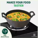 The Indus Valley CASTrong Cast Iron Kadai, Pre-seasoned, Nonstick, 100% Pure, Toxin-free, Induction, 21/25cm, 1.7L/3.3kg - Image 9