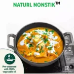 The Indus Valley CASTrong Cast Iron Kadai, Pre-seasoned, Nonstick, 100% Pure, Toxin-free, Induction, 21/25cm, 1.7L/3.3kg - Image 8