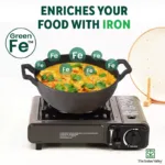 The Indus Valley CASTrong Cast Iron Kadai, Pre-seasoned, Nonstick, 100% Pure, Toxin-free, Induction, 21/25cm, 1.7L/3.3kg - Image 6