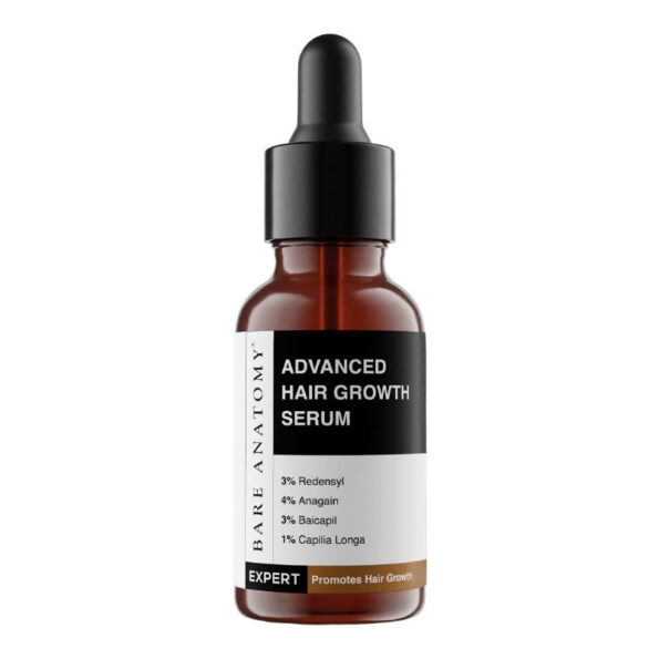Bare Anatomy Advanced Hair Growth Serum for Scalp 3% Redensyl, 4% Anagain, 3% Baicapil