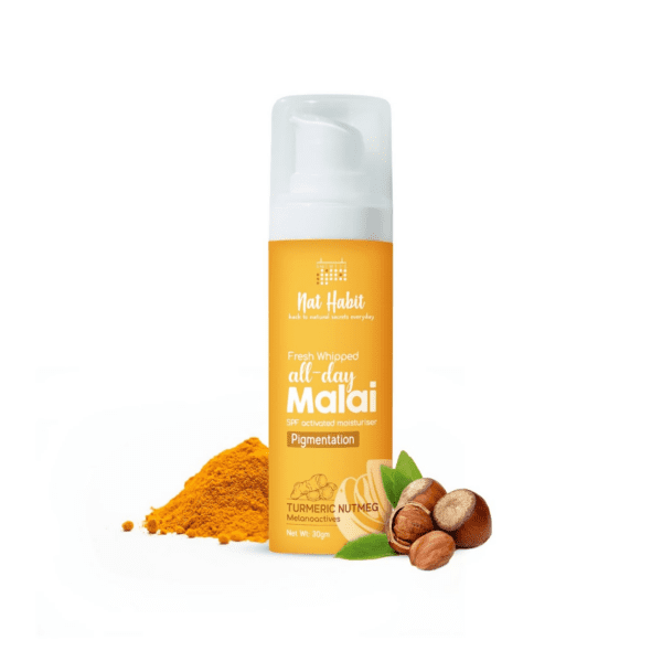 Nat Habit Turmeric Face Malai Cream For Skin Glow