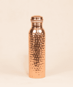 Isha Life Hammered Copper Water Bottle - 950 ml