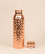 Isha Life Hammered Copper Water Bottle - 950 ml - Image 4