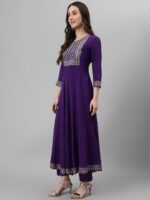 Khushal K Ethnic Motifs Embroidered Sequined Kurta with Palazzos & Dupatta - Image 6