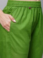 Indian Clothing Kalini Bandhani Dyed Kurta with Trousers & Dupatta - Image 3