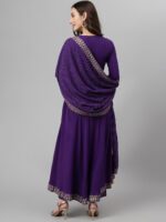 Khushal K Ethnic Motifs Embroidered Sequined Kurta with Palazzos & Dupatta - Image 7
