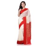 Desh Bidesh Women's Bengal Art Garad Silk Saree Handmade Kalka With Wholebody Design Saree - Image 2