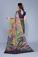 Mirchi Fashion Women's Chiffon Forest Designer Saree - Image 4