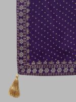 Khushal K Ethnic Motifs Embroidered Sequined Kurta with Palazzos & Dupatta - Image 5