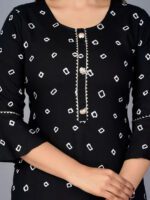 Kalini Bandhani Printed Kurta with Sharara & Dupatta - Image 6