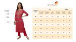 Indian Clothing Anubhutee Women's Cotton Regular Straight Pink Kurta - Image 6